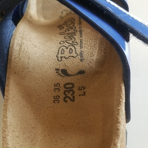 Birkenstock Birki's Blue Patent. size 5. - Picture 4 of 7